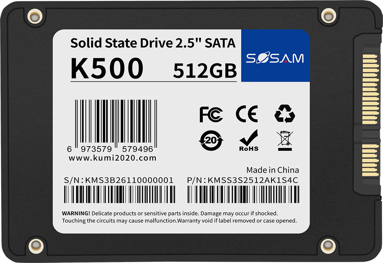 SOSAM K500 512GB SATA SSD